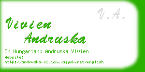 vivien andruska business card
